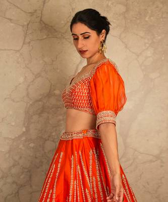 Orange Lehengas 3