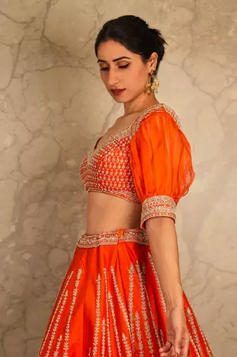 Orange Lehengas