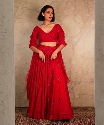 Red Lehengas 1