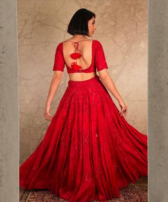 Red Lehengas 2