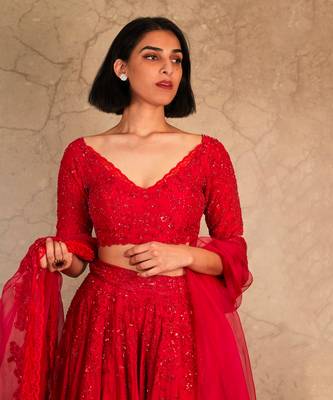 Red Lehengas 3