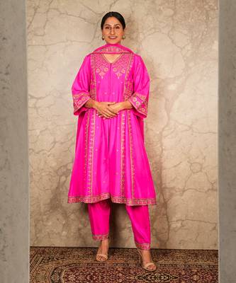 Fuchsia Kurta Sets 1