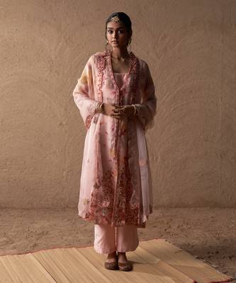 salmon Kurta Sets 1