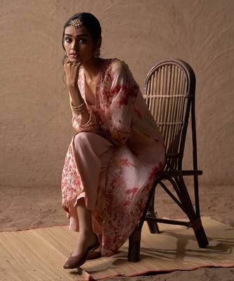 salmon Kurta Sets 2