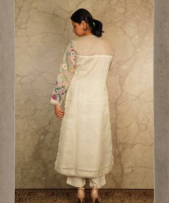 Cream Kurta Sets 3