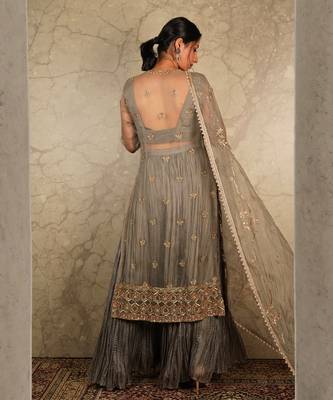 Grey Skirt Sets 3