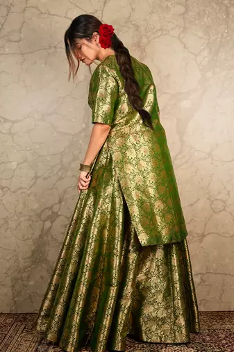 Green Skirt Sets