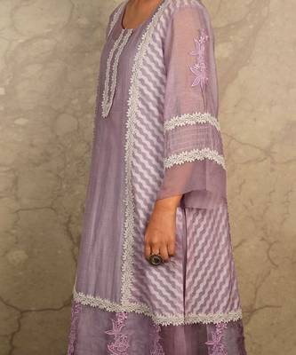 Purple Kurta Sets 3