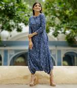 Twilight blue dhoti jumpsuit