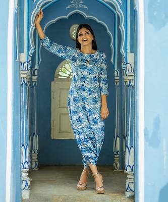 Seashell cream dhoti jumpsuit 3