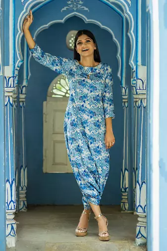 Seashell cream dhoti jumpsuit