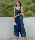 Twilight blue palazzo jumpsuit