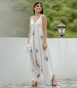 Seashell cream palazzo jumpsuit