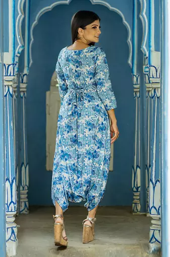 Seashell cream dhoti jumpsuit