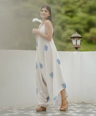 Seashell cream palazzo jumpsuit 3