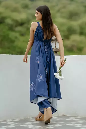 Twilight blue palazzo jumpsuit