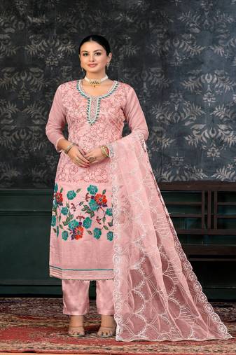pinkGeorgette Salwar Kameez