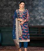 blueGeorgette Salwar Kameez