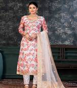 greyGeorgette Salwar Kameez
