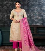 whiteGeorgette Salwar Kameez