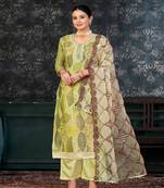 GreenGeorgette Salwar Kameez