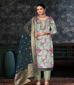 GreenGeorgette Salwar Kameez
