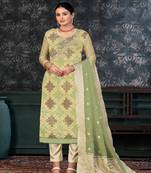 GreenGeorgette Salwar Kameez
