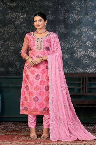 pinkGeorgette Salwar Kameez