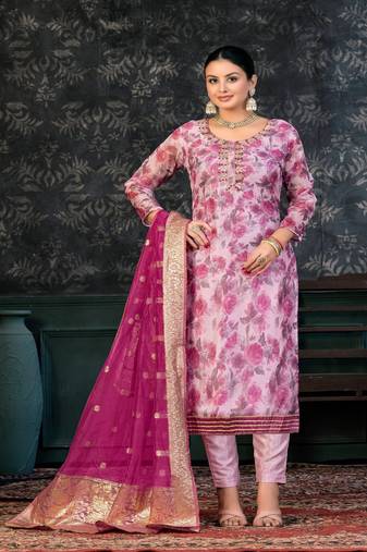 pinkGeorgette Salwar Kameez
