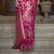 Kimisha women's rani organza woven saree with unstitched blouse piece