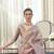 Kimisha women's lavender organza woven saree with unstitched blouse piece