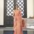 Kimisha women's peach organza woven saree with unstitched blouse piece