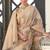 Kimisha women's grey organza woven saree with unstitched blouse piece