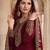 Traditional Maroon Silk Straight Suit For Women Traditional Wear