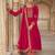 Traditional Rani Pink Silk Straight Suit For Women Traditional Wear