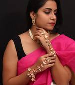 Multi color meenakari work hathphool