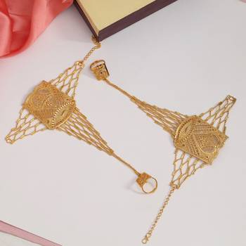 Gold color hathphool 2