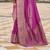 Kimisha women's magenta georgette woven saree with unstitched blouse piece