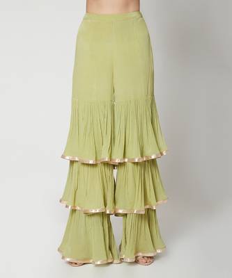 Apple Green  Kurta Sharara Set 4