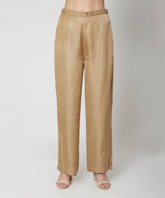 Dark Beige Kurta Pajama Set 4