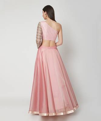 Rose Pink Lehenga Set 3