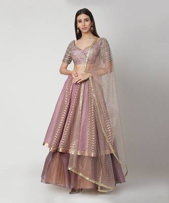 Deep Purple Lehenga Set 1