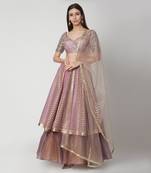 Deep Purple Lehenga Set