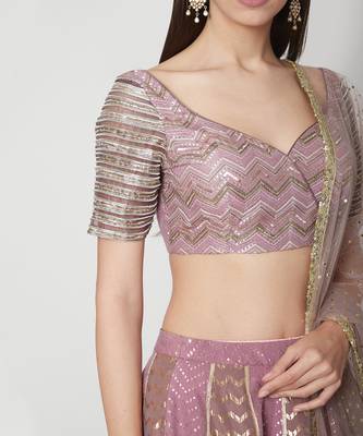 Deep Purple Lehenga Set 3