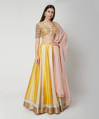 Yellow Lehenga Set 1