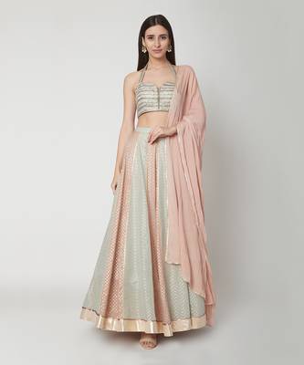 Aqua Lehenga Set 1