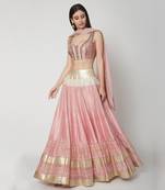 Rose Quartz Pink Lehenga Set