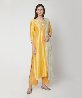 Yellow Kurta Set 1