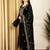 Stylee lifestyle black velvet embroidered dress material