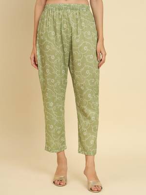  floral printed embroiderd flared anarkali kurta with trouser dupatta 5